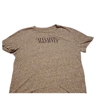 All Saints Gray Short Sleeve Tee